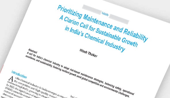 Prioritising Maintenance and Reliability in India's Chemical Industry