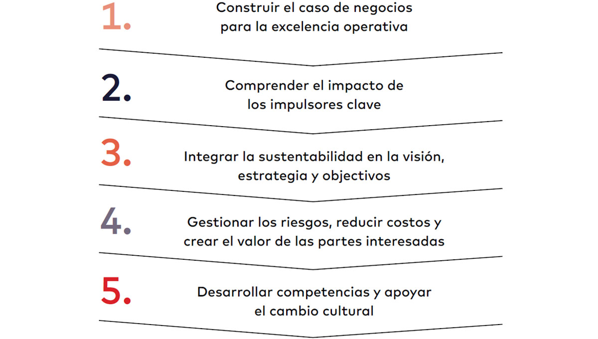 Figura 4. Cinco pasos hacia la Excelencia Operativa